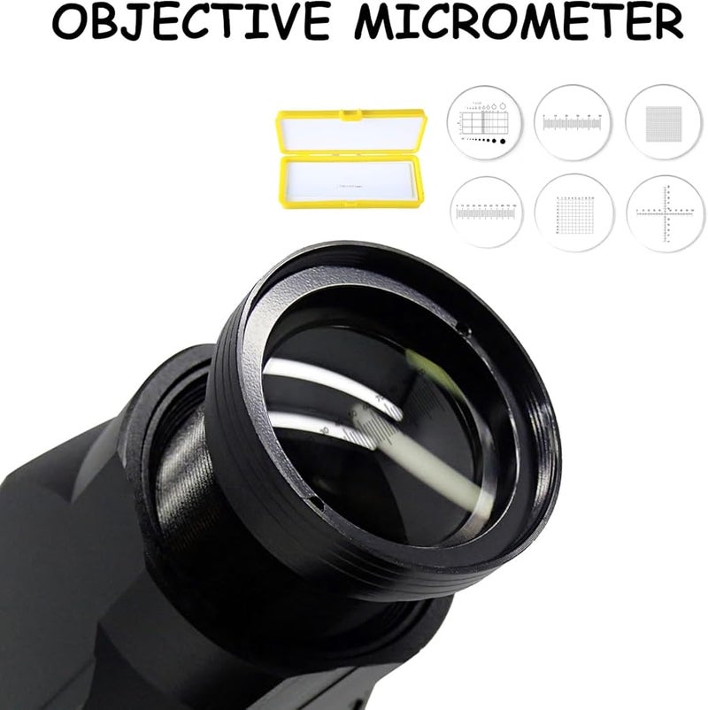 Microscope Calibration Slide Stage Micrometer Ocular Reticle C4 Color - Image 3